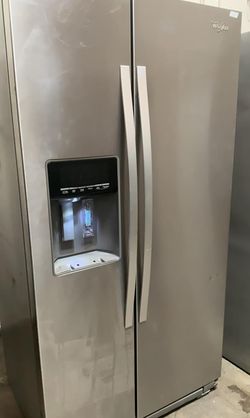 Whirlpool Side-by-Side Stainless Steel Refrigerator Fridge
