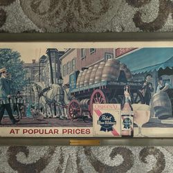 ✨1960s Pabst Blue Ribbon Bar Signage 