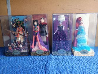 Disney Designer Series Limited Ed. Dolls set of 5