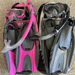 Man And Woman Snorkel Set.