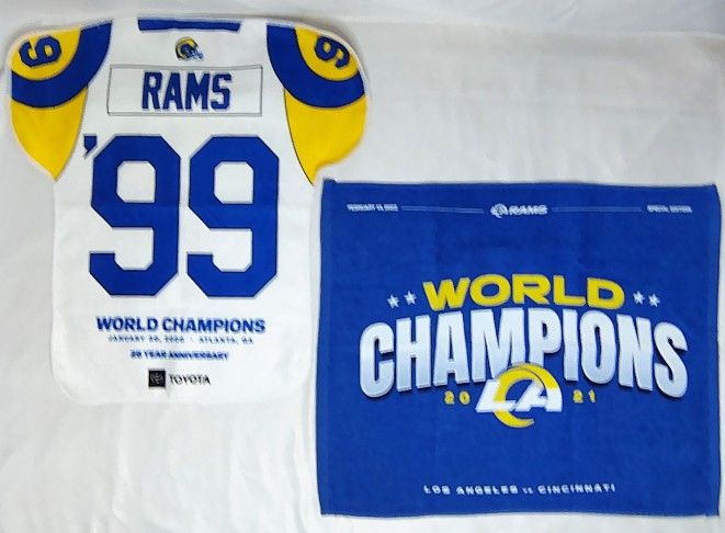 Los Angeles Rams Football Rally Towels Lot of 2