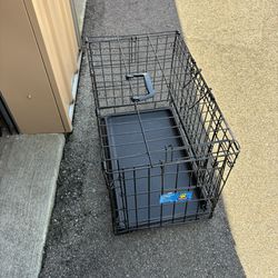 Small Dog Or Cat Folding Double Door Crate