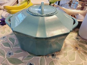 Isaac Mizrahi enamel cast iron pot
