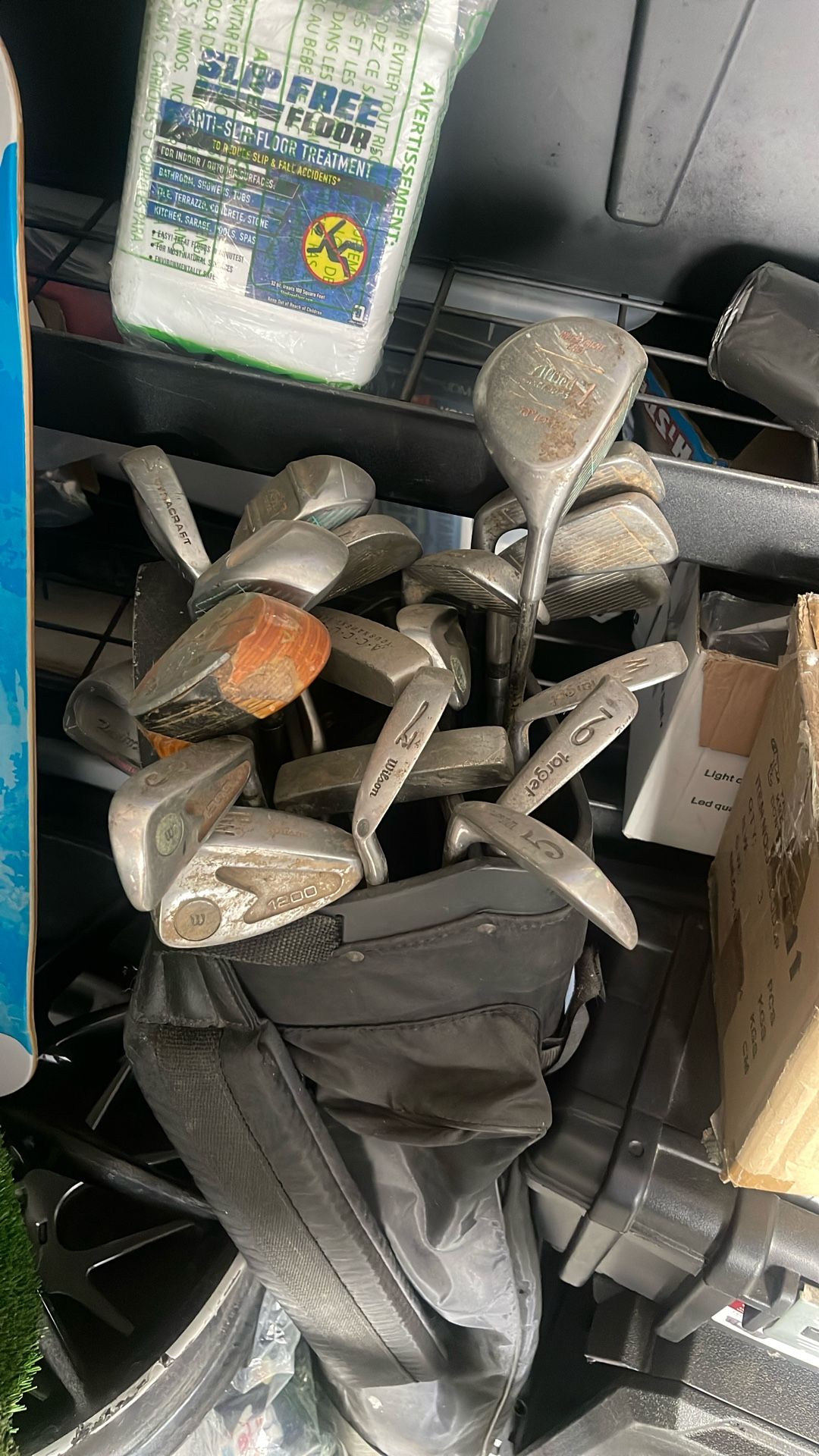 Assorted Good Clubs And Bag