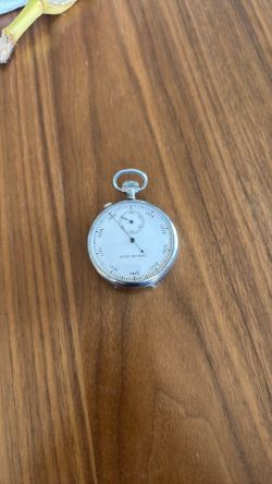 WWI era F. W. Kreis vintage "Hour Decimal" mechanical stopwatch WORKING