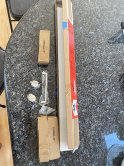 30 In White Engineered Stone Vanity backsplash 