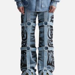 Who Decides War “Winged Logo Bondage Pant”