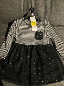 Baby Girl Cat Dress 12 Months