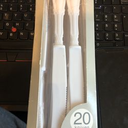 Traditional Oversized Cutlery- Plastic Knives, For Weddings Events Or Formal Parties