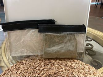 Vintage Clear Cosmetic Bags & Inflatable Seat Cushion