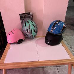 New Kids Helmets (sizes On Photos, $10 Each) / Nuevos Cascos Niños $10 Cada Uno