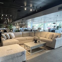 Ivory 4PC Chaise Sectional