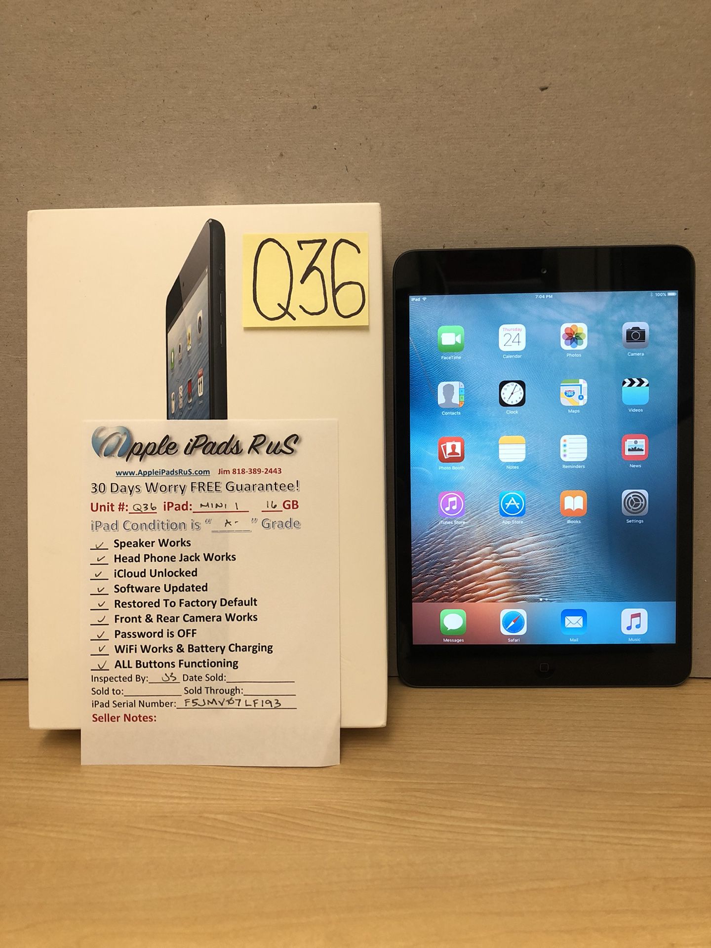 Q36 - iPad mini 1 16GB