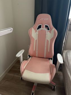 Z-Racer Pink and White Gaming Chair