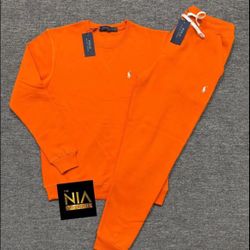 Polo Orange Sweatsuit 