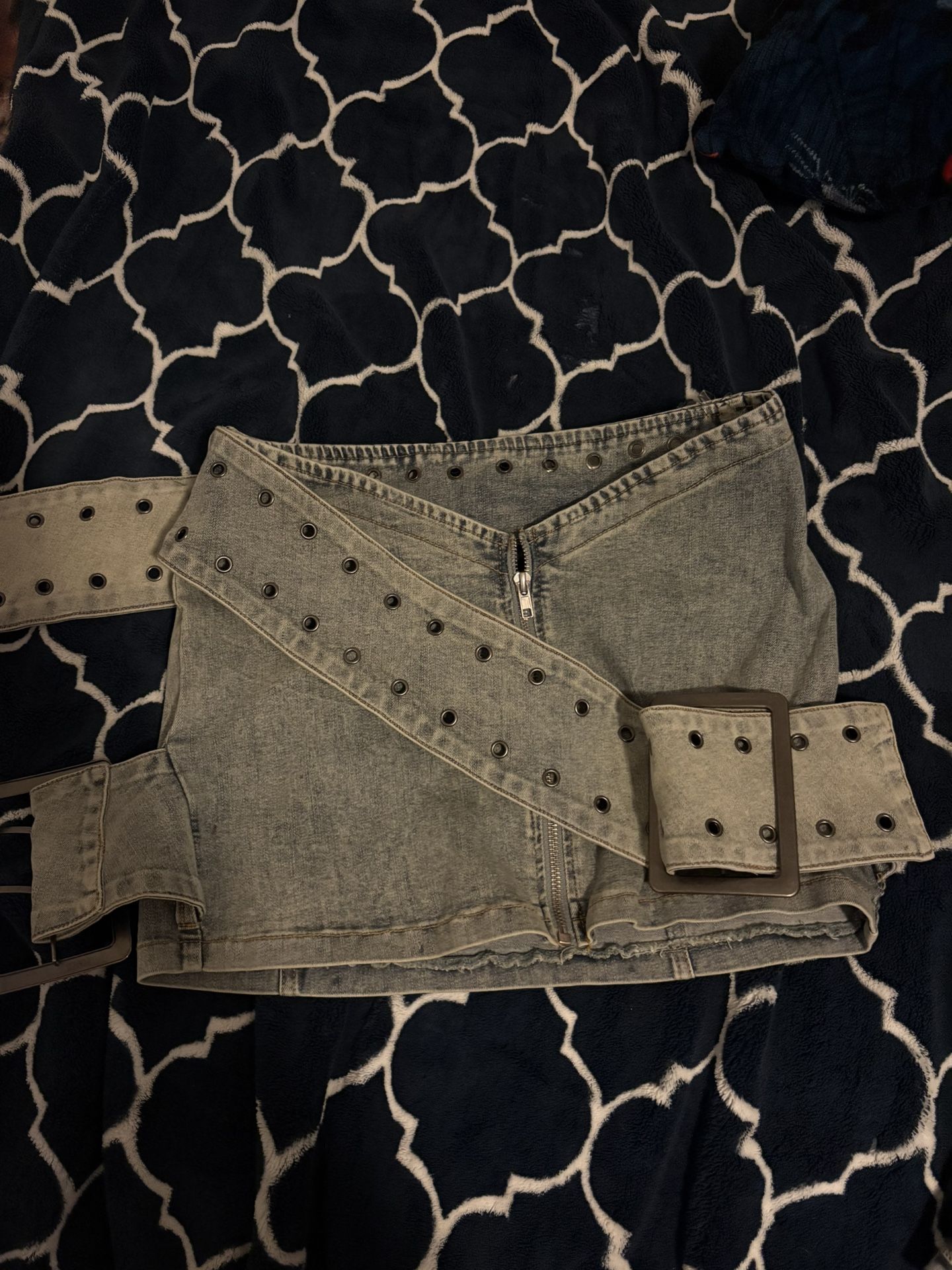 Denim Skirt Size M Stretchy