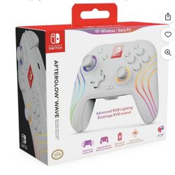 PDP Afterglow Wave Wireless for Nintendo Switch - White brand new sealed box