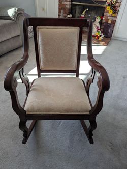 Vintage Rosewood Rocking Chair