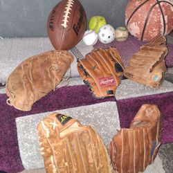 Baseball Gloves & Misc Equipment 