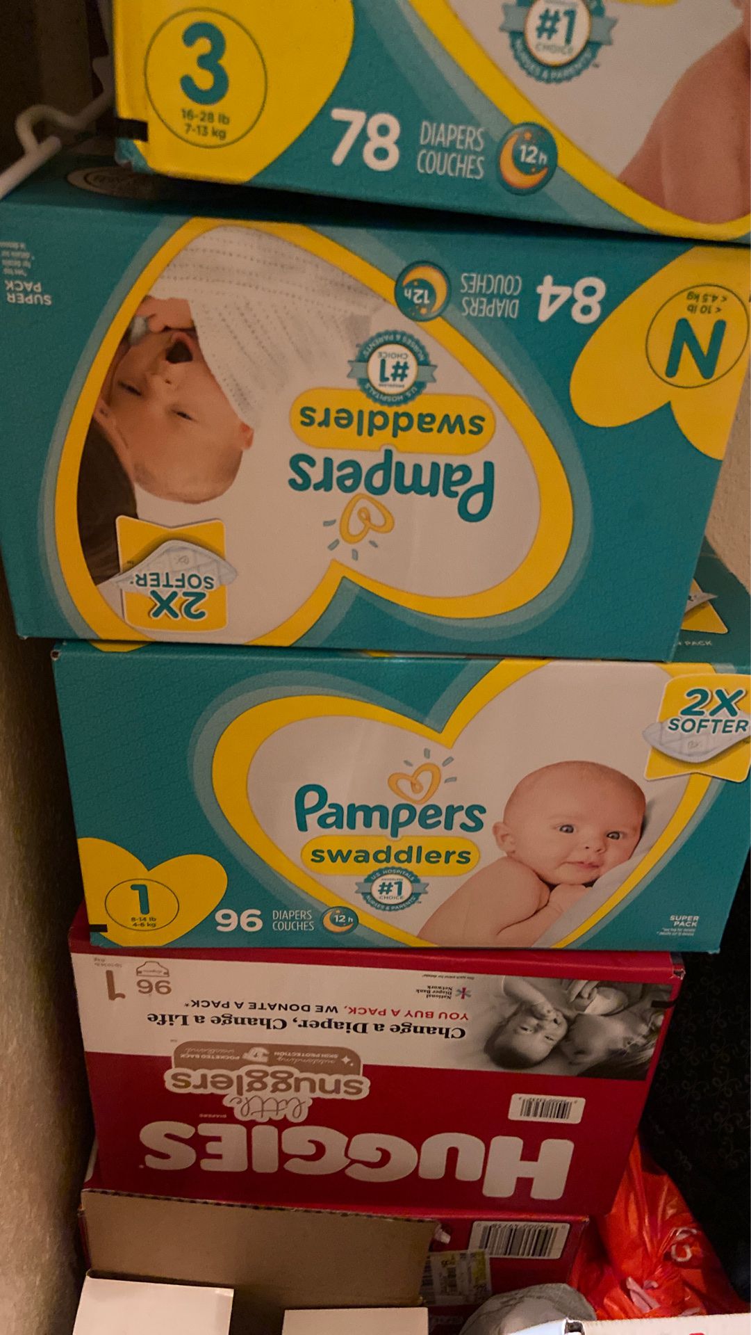 Pampers and Huggies