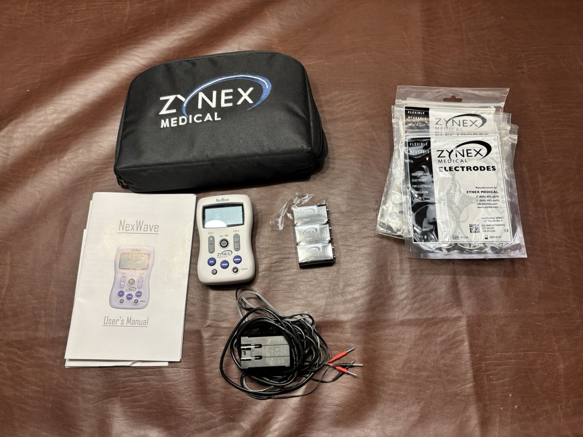Zynex NexWave Professional TENS unit With Accessories