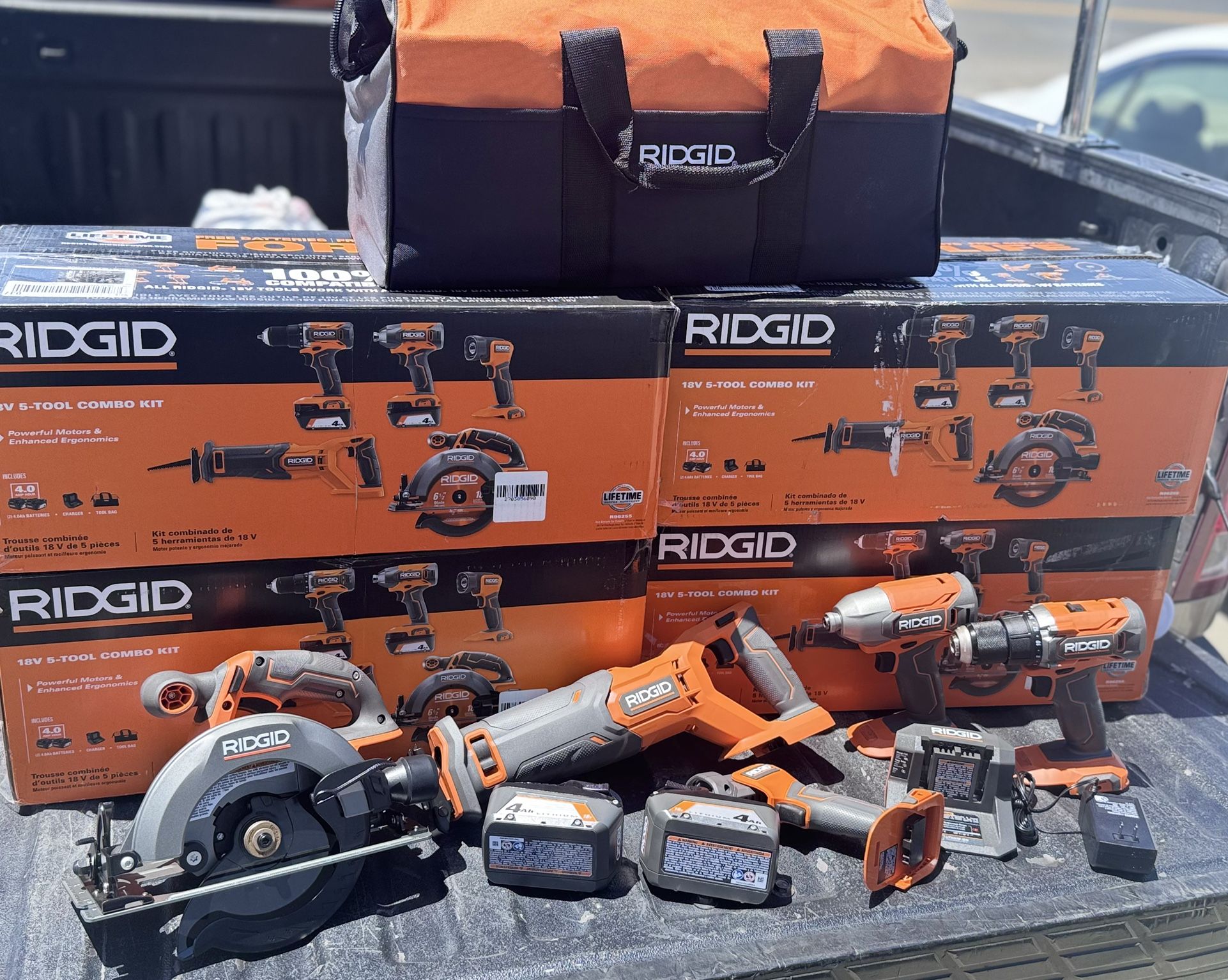 RIDGID 5-Tool Combo Kit