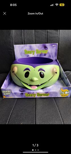 New In Box Gemmy Halloween Dracula Action Candy Dish