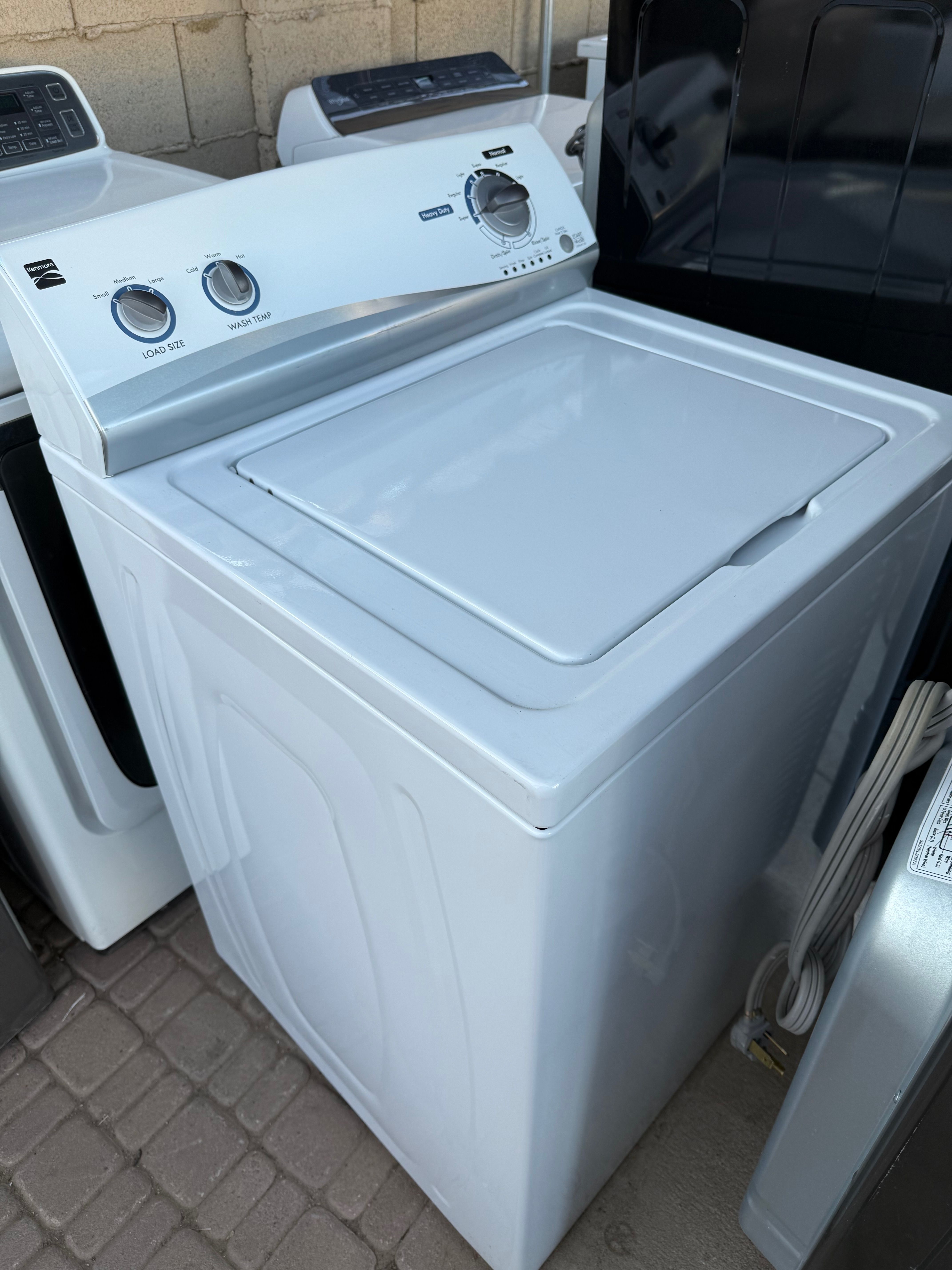 Kenmore washer 3.5 cuft with Heavy duty agitator and dispenser