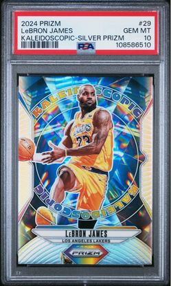 2024 Prizm LeBron James Kaleidoscopic Silver Prizm PSA 10