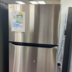 Refrigerator Stainless Steel 30” Inches New Open Box And 1 Year Warranty 