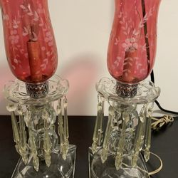 Beautiful Set Of Antique Night Light 