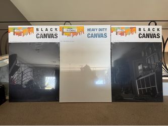 Black canvases
