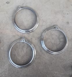 1946 1947 1948 Pontiac headlight bezels covers