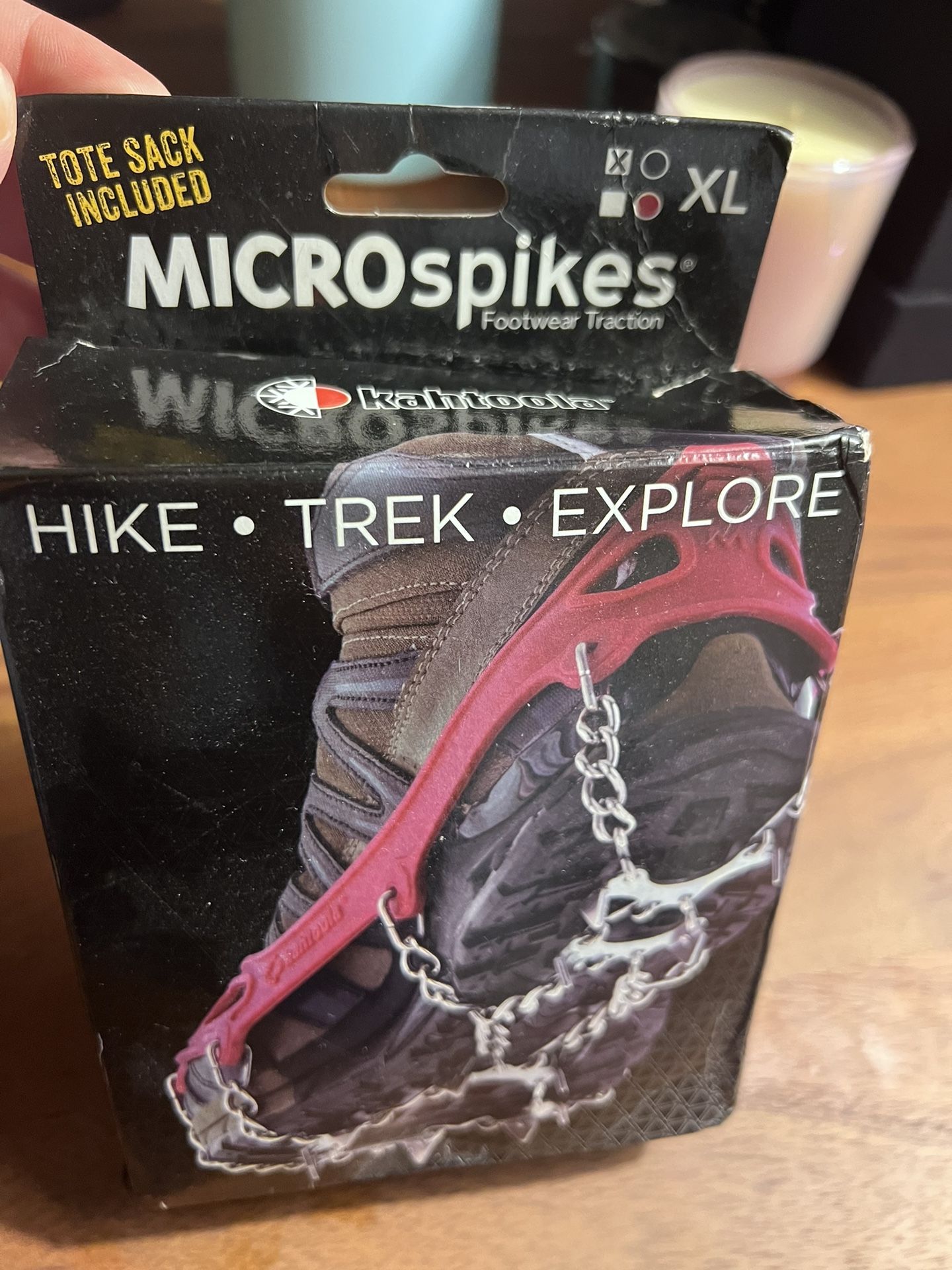 Crampons For Hiking Boots Microspikes Footwear Traction For Ice And
