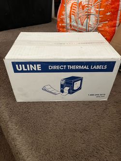 Uline brand new thermal printer sticker paper 4x6