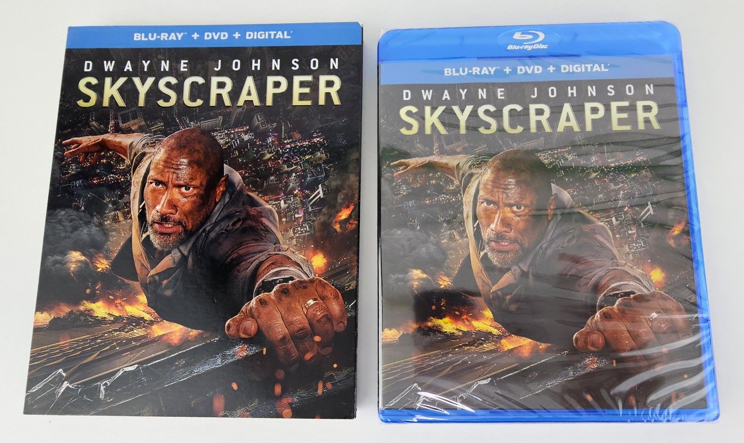 SKYSCRAPER Blu-Ray + DVD w/ slipcover The Rock *Sealed*