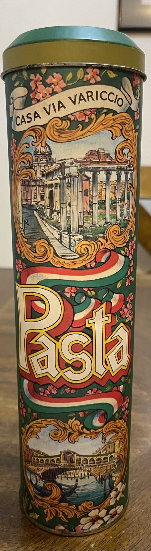 Vintage Casa Via Variccio Pasta Tin
