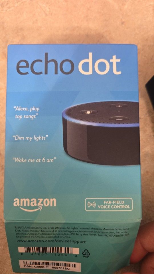 Amazon Echo Dot - 2nd Generation - Smart Speaker - Alexa Enabled - Black New
