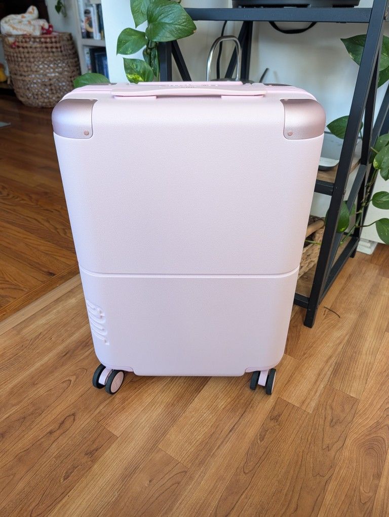 July Carry On Luggage Blush Pink