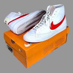 Nike Blazer Mid '77 Vintage Red White Men’s Sneakers Sz 10.5