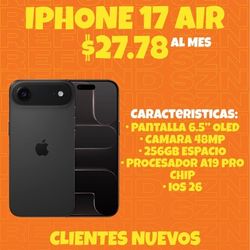iPhone 17 Air – $27.78/Month – New Customers
