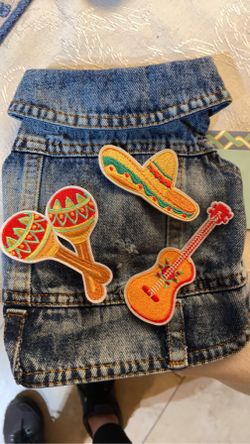 Small Denim Dog Vest 