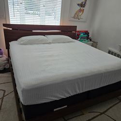 Solid Wood King Bed Set