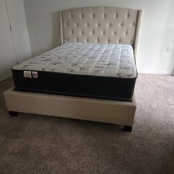 Queen Bed Frame With Mattress