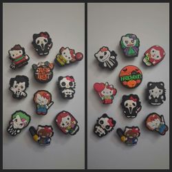 Hello Kitty Horror Movie Halloween Croc Charms 