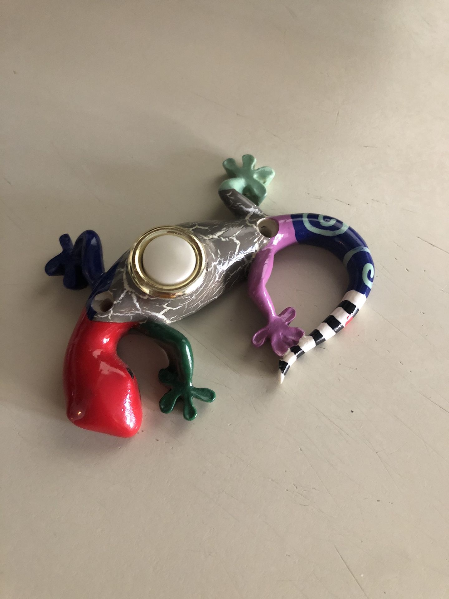 Waterwood Handpainted Gecko Doorbell