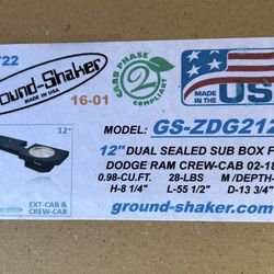 Dodge Ram 12” Subwoofer Dual Sealed Box