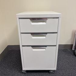White Metal Cabinet 