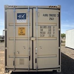 20’ HIGH CUBE SHIPPING CONTAINER- ONE TRIP! 