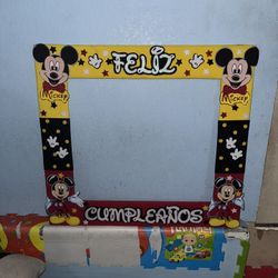 Mickey Mouse Happy Birthday Photo Frame